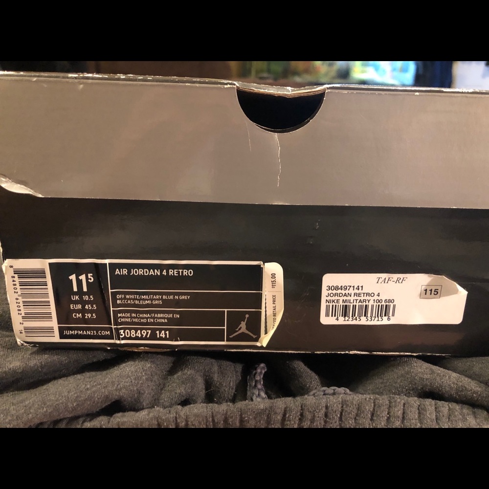 Box For 2006 Military Blue Jordans